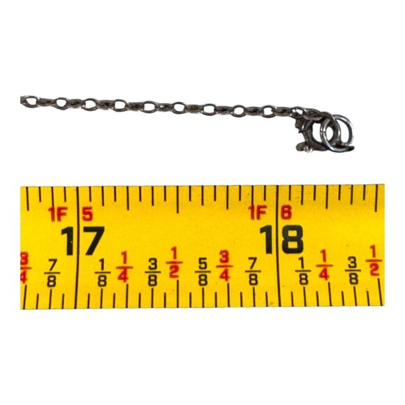 Sterling Silver Chain Oval Apatite Blue & Green Gemstone Pendant Necklace 18" - Picture 6 of 9